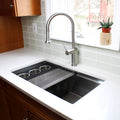 Products Workstation Sink Accessory - 9" Utensil Cup Holder in Black