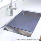 18", Dishwasher Safe, Black Cutting board for a Workstation Sinks from Create Good Sinks