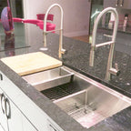 Low divide 50" stainless steel kitchen sink from create good sinks