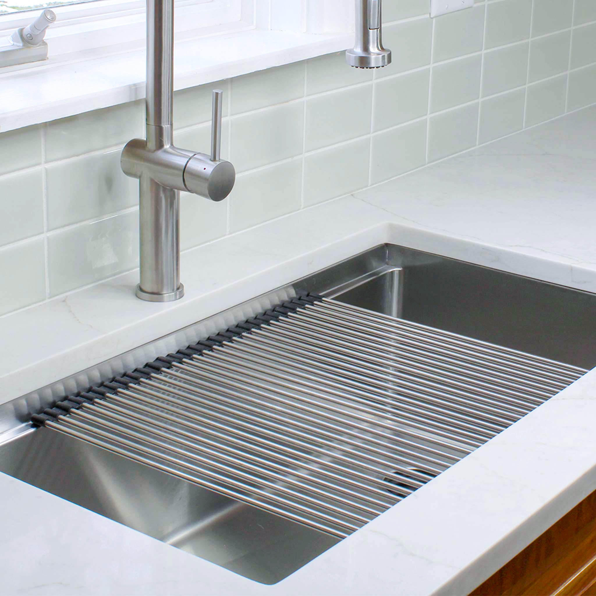 18 inch stainless steel roll mat for workstation sink from Create Good Sinks